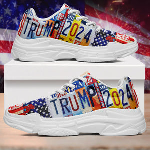 Trump 2024 American Flag Chunky Sneakers HO82 62700